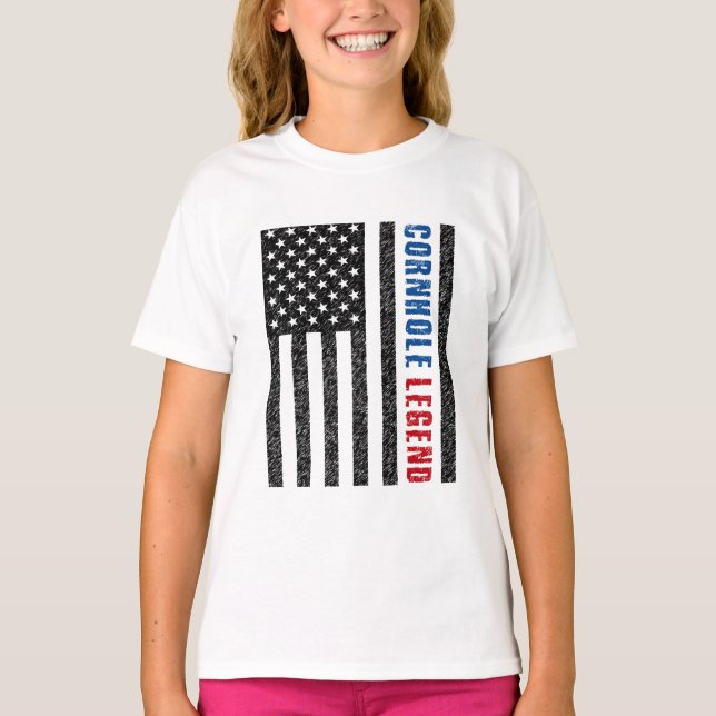 Cornhole Legend USA T-Shirt (Vorderseite)