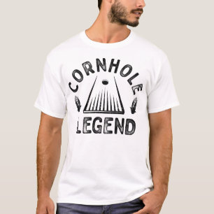 Cornhole Legenden-Retro Taschen-Turnier T-Shirt