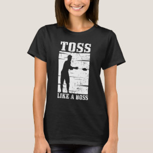 Cornhole Men Frauen Cool Cornhole Tos wie ein Boss T-Shirt