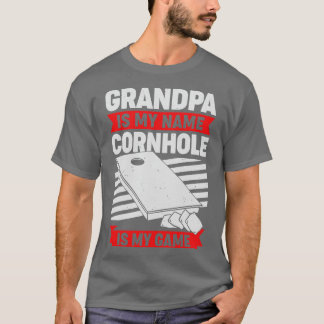 Cornhole Opa Bean Bag Toss Großvater Geschenk T-Shirt
