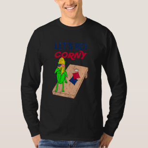 Cornhole Pun Lass uns Corny holen T-Shirt