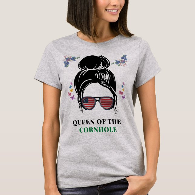 Cornhole Queen T-Shirt (Vorderseite)