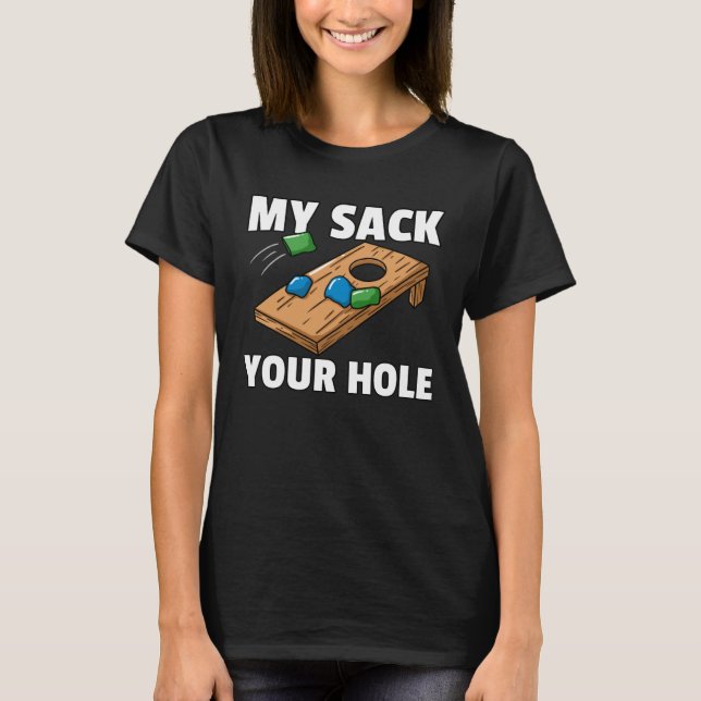 Cornhole  Sack Toss Player T-Shirt (Vorderseite)
