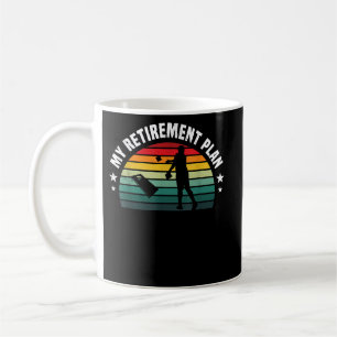 Cornhole Sport Pensionsplan Retrotro Sunset Art Kaffeetasse