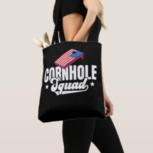 Cornhole Squad Männer Bohnentaschen Beutel Löcher