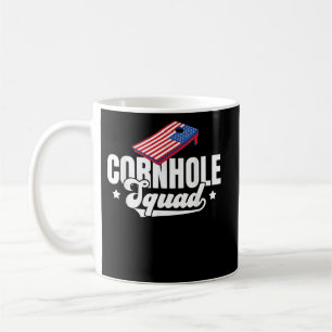 Cornhole Squad Männer Bohnentaschen Beutel Löcher Kaffeetasse