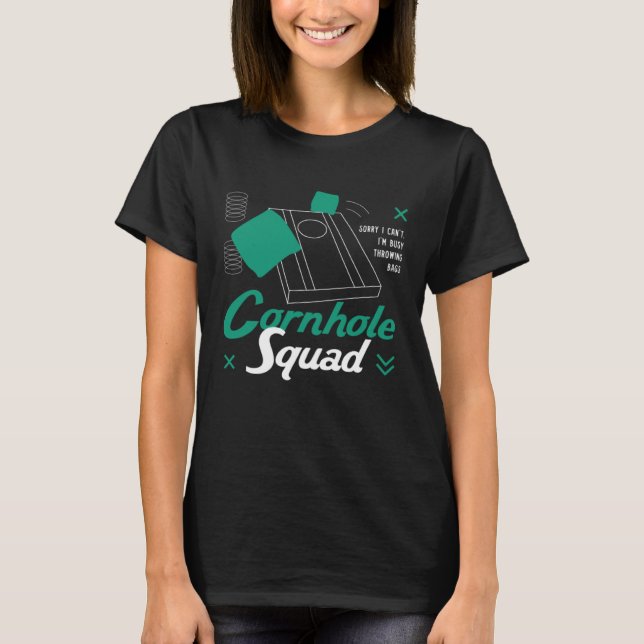 Cornhole Squad Wilderness Ironic Saying T-Shirt (Vorderseite)