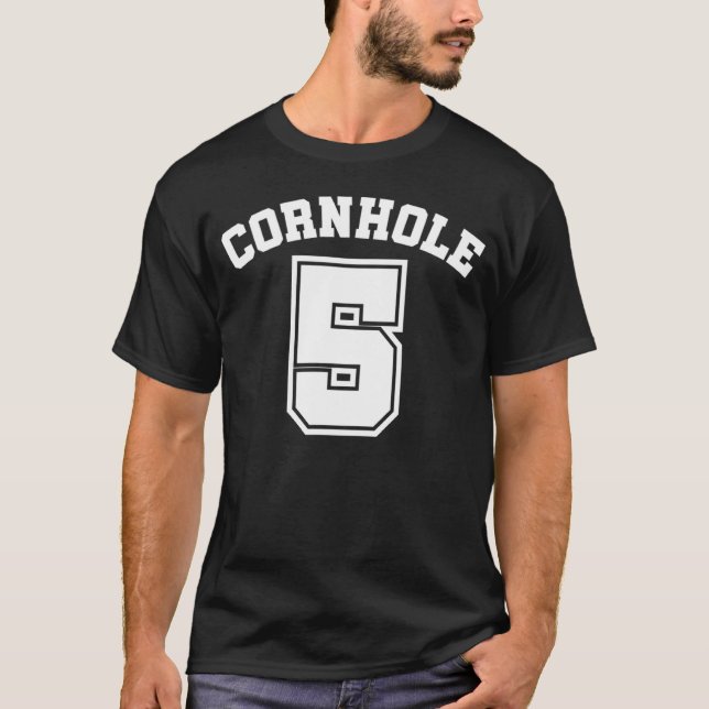 Cornhole Team Athlete ONE to FÜNF 5 T-Shirt (Vorderseite)