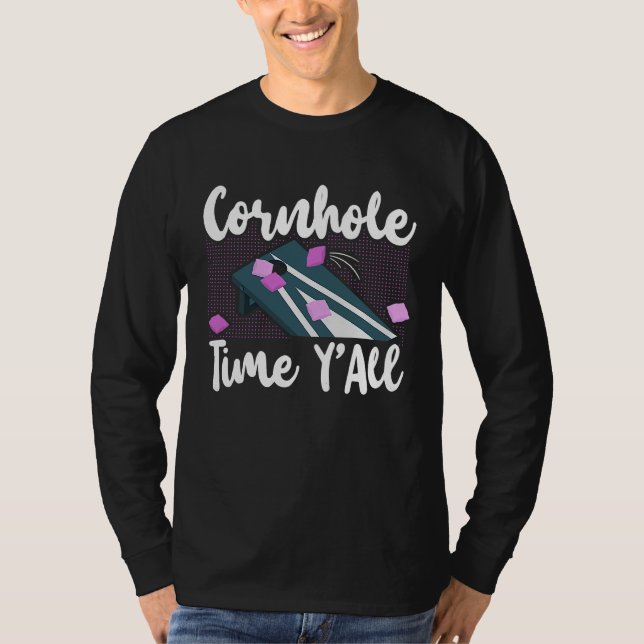 Cornhole Team Bean Bag Player Champ Girl Cornhole  T-Shirt (Vorderseite)