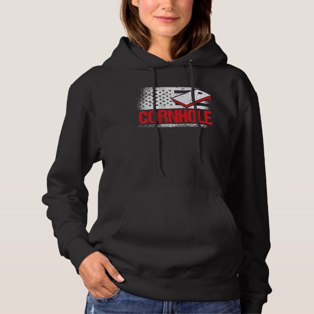 Cornhole Turnament Cornstar Cornstar Cornstar Hole Hoodie (Vorderseite)