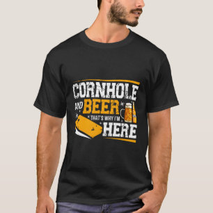 Cornhole und Bier trinken Alkohol T-Shirt
