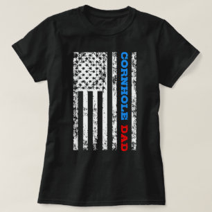 Cornhole Vater Bean Bag Cornhole Toss Geschenk T-Shirt