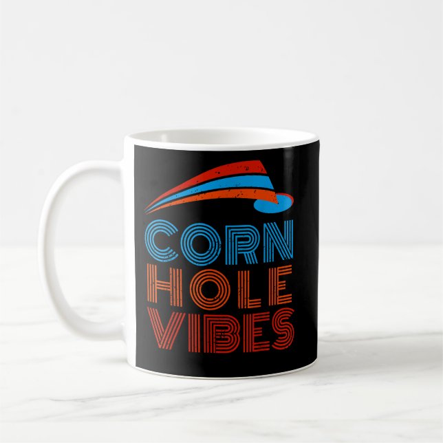 Cornhole Vibes Cornhole Cornhole Player Kaffeetasse (Links)