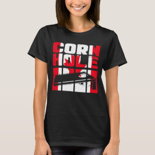 Cornhole Vintag Canada flagge kanadisches Ahornbla T-Shirt