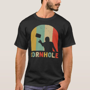 Cornhole Vintag Retro Style Team Turnier T-Shirt