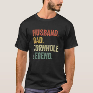 Cornhole Vintage Lustiges Geschenk Ehemann Vater L T-Shirt