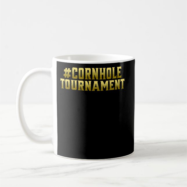 Cornholetournament Funny Cornhole Kaffeetasse (Links)