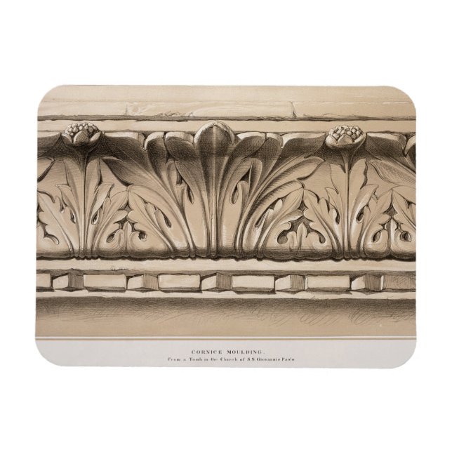 Cornice Moulding Magnet (Horizontal)