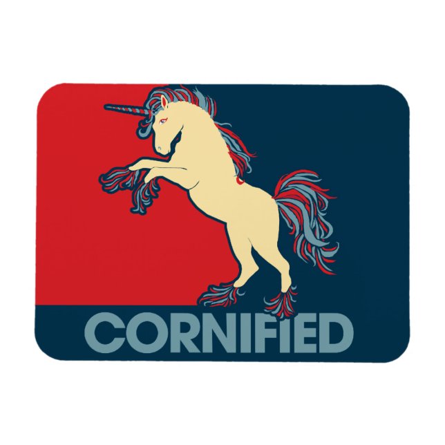 Cornified Unicorn-Parodie Magnet (Horizontal)