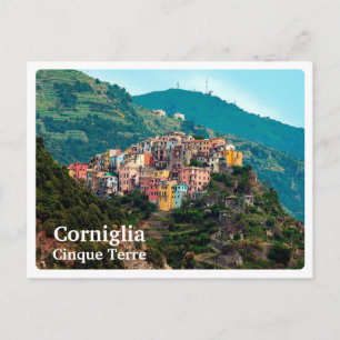 CORNIGLIA - Cinque Terre - Italien - PANORAMA Postkarte