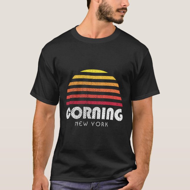 Corning Ny Shirt - Sunset New York Corning (Vorderseite)