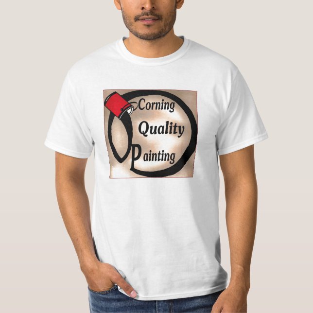 Corning-Qualitäts-Malerei T-Shirt (Vorderseite)