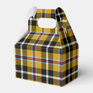 Cornisch National Tartan Gelb und Schwarz Kariert Geschenkschachtel