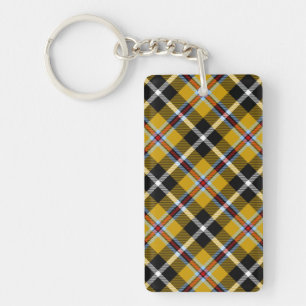 Cornisch National Tartan Gelb und Schwarz Kariert Schlüsselanhänger