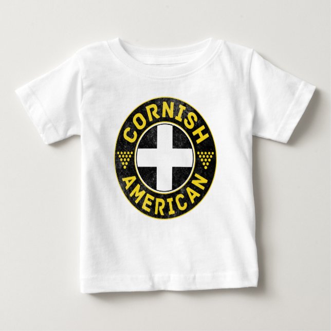 Cornish American Flag Baby T-shirt (Vorderseite)