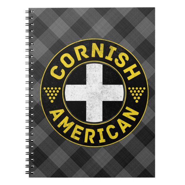 Cornish American Flag Notepad Notizblock (Vorderseite)
