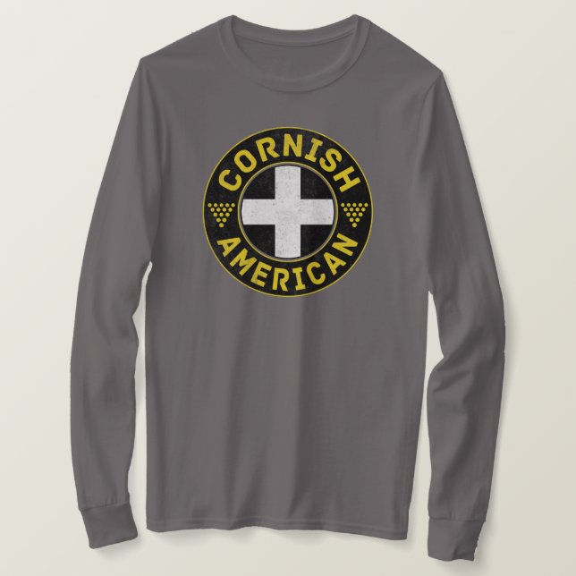 Cornish American Flag T-Shirt (Design vorne)