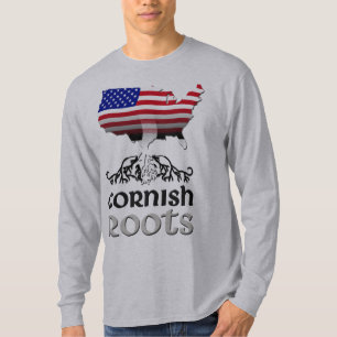 Cornish American Saint-Piran's Flag T-Shirt