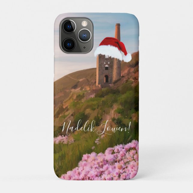 Cornish Christmas Wheels Coates mit Weihnachtsmann Case-Mate iPhone Hülle (Rückseite)