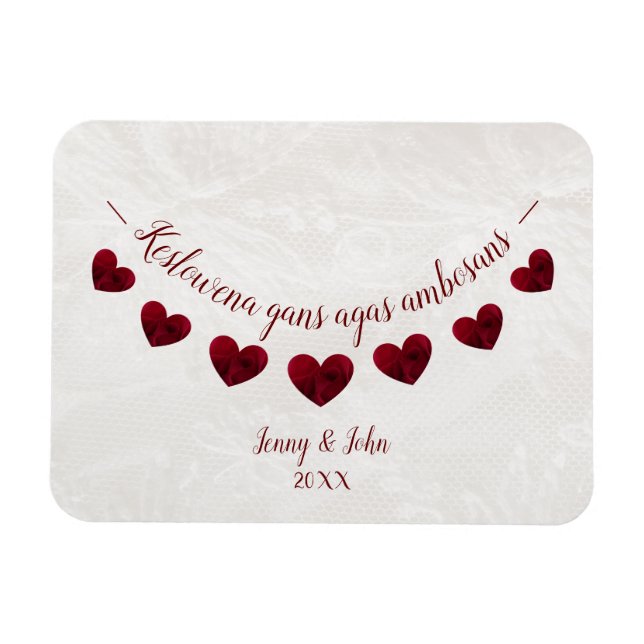 Cornish language Herzlichen Glückwunsch Verlobung  Magnet (Horizontal)