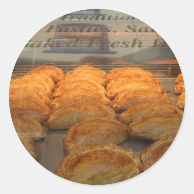 Cornish Pasties Runder Aufkleber (Vorderseite)