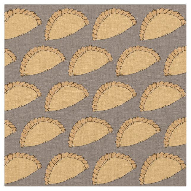 Cornish Pasty Pasties British Food Pattern Stoff (Nahaufnahme)