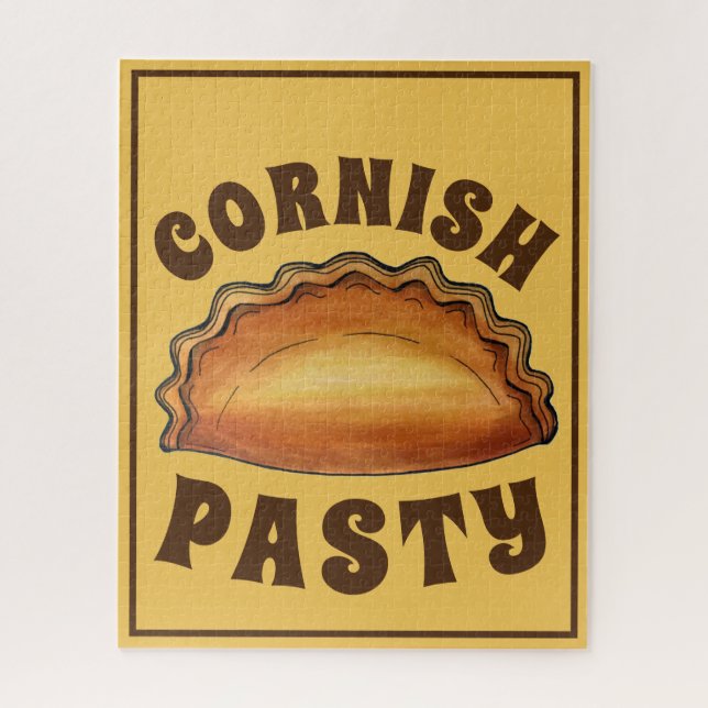 Cornish Pasty UK British Meat Pie Savory Pastry Puzzle (Vertikal)