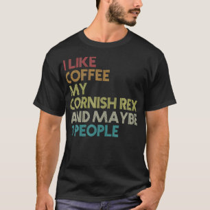 Cornish Re Katzenbesitzer-Geschenk Kaffee Liebhabe T-Shirt