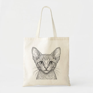 Cornish Rex Kitten Weiße Tasche