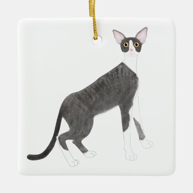 Cornish Rex Ornament (Vorderseite)