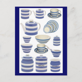 Cornish Ware Postkarte