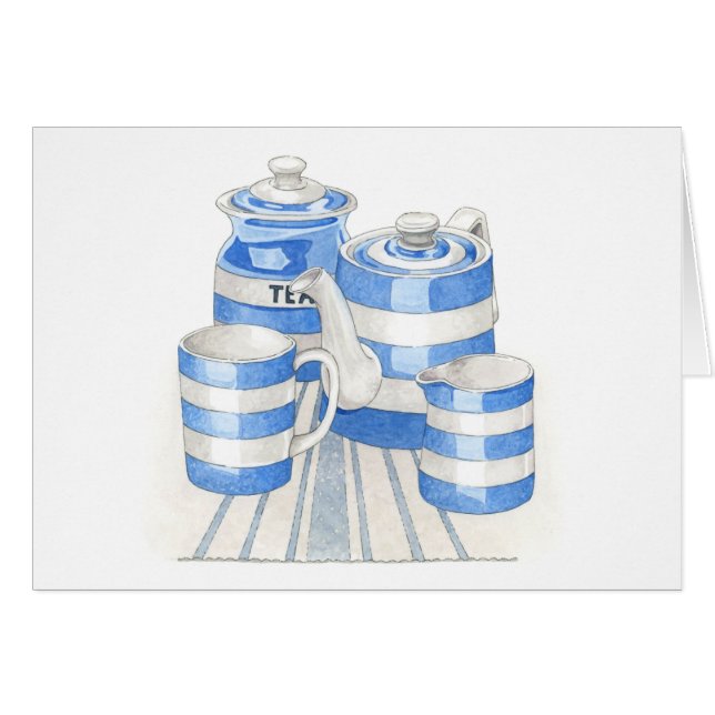 Cornishware Faltkarte (Vorderseite (Horizontal))