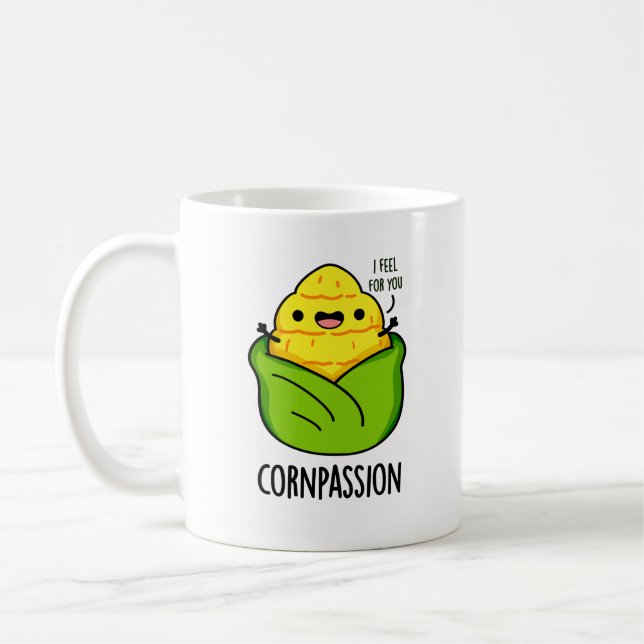 Cornpassion Funny Compassionate Mais Pub Kaffeetasse (Links)