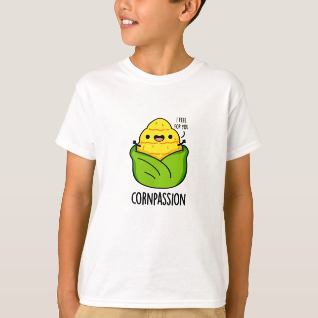 Cornpassion Funny Compassionate Mais Pub T-Shirt (Vorderseite)