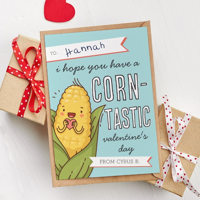 Corntastic Classroom Valentinstag Card Einladung (Von Creator hochgeladen)