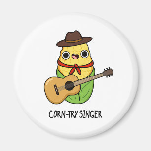 Corntry Singer Funny Corn Pun Magnet