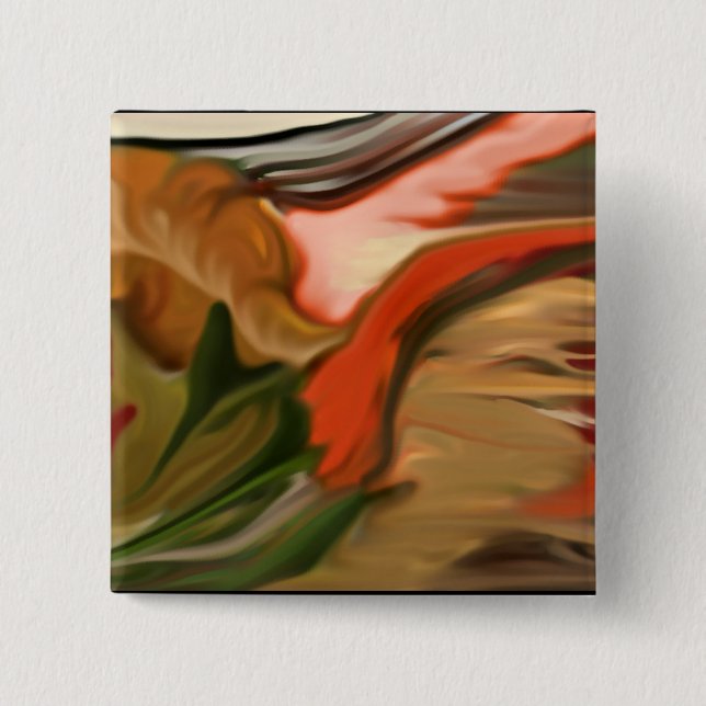 Cornucopia Abstrakt Art Button (Vorderseite)