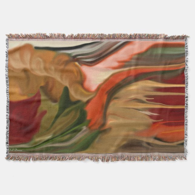 Cornucopia Abstrakt Art Decke (Vorderseite)