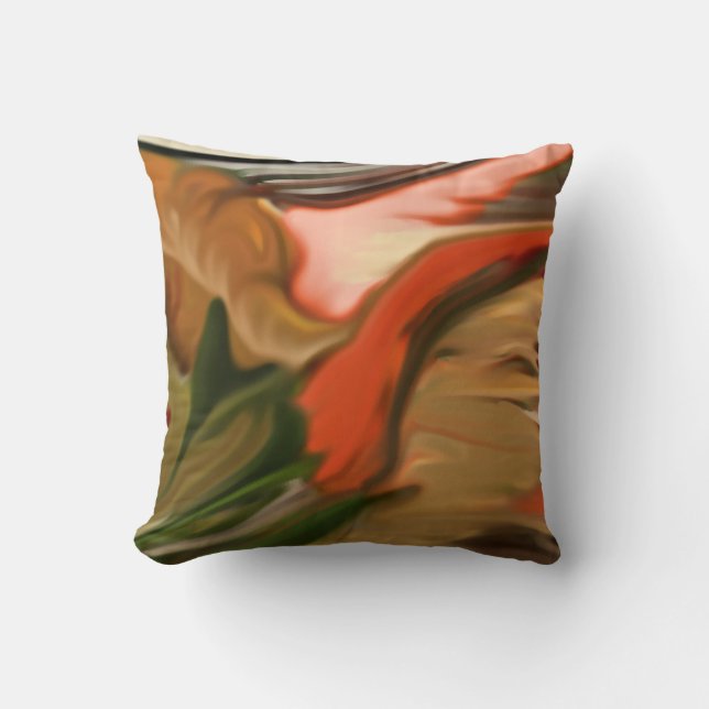 Cornucopia Abstrakt Art Kissen (Vorderseite)
