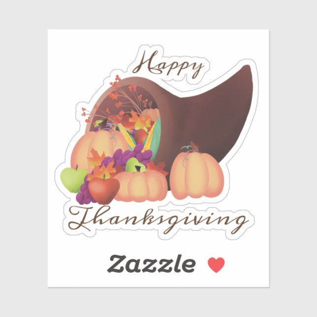 Cornucopia-Aufkleber Aufkleber (Blatt)